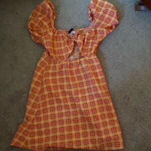 Plaid dress S